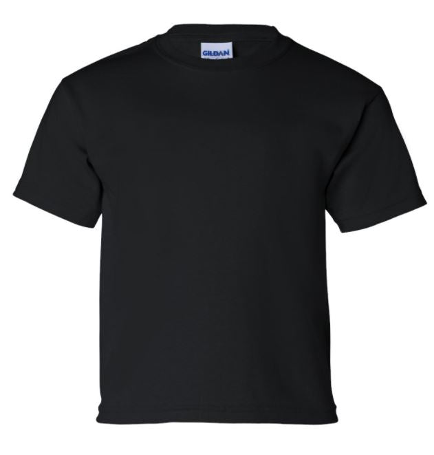 Youth Black Custom Unisex T shirt